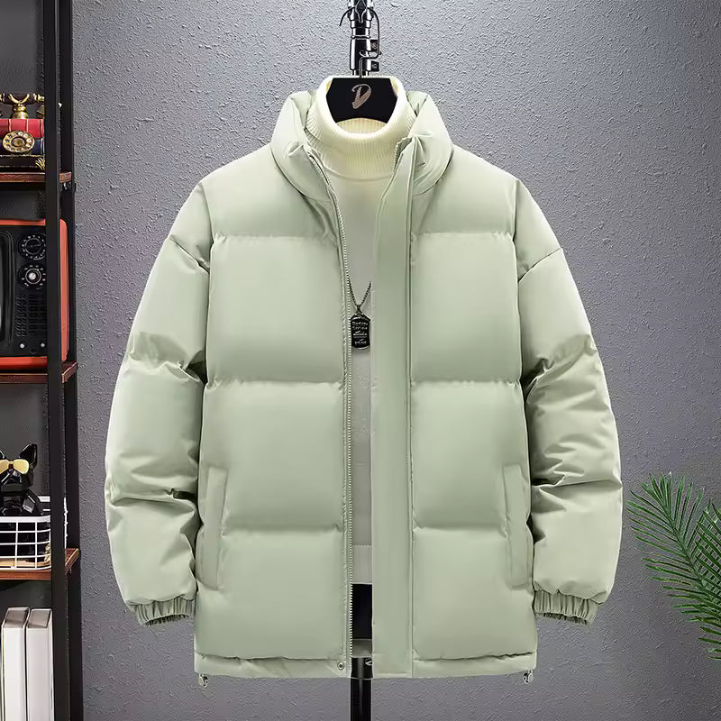 Solid Color Winter Fashion Brand Stand Collar