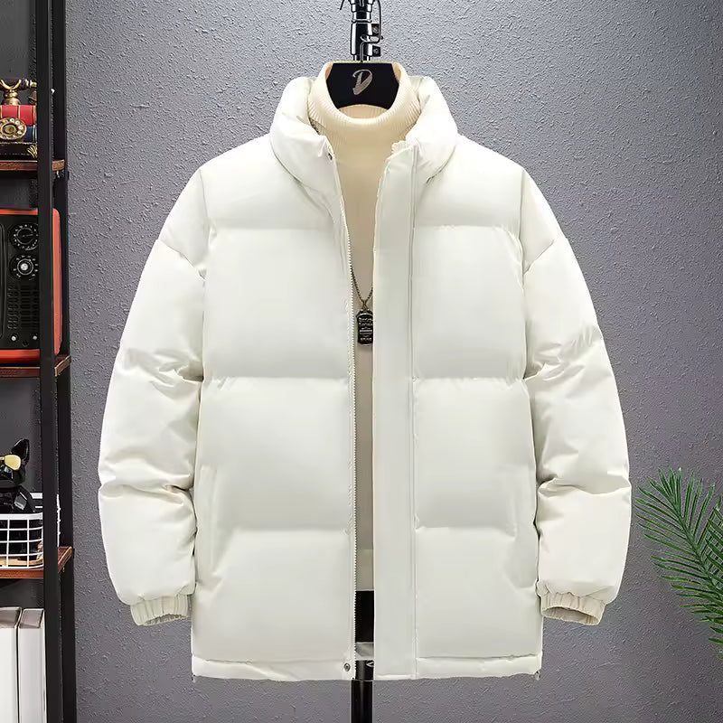 Solid Color Winter Fashion Brand Stand Collar