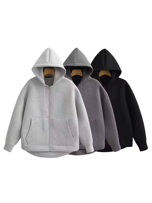 Women's Jacket Oversize Loose Sweatshirt Outerwear Top