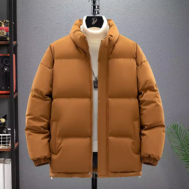 Solid Color Winter Fashion Brand Stand Collar