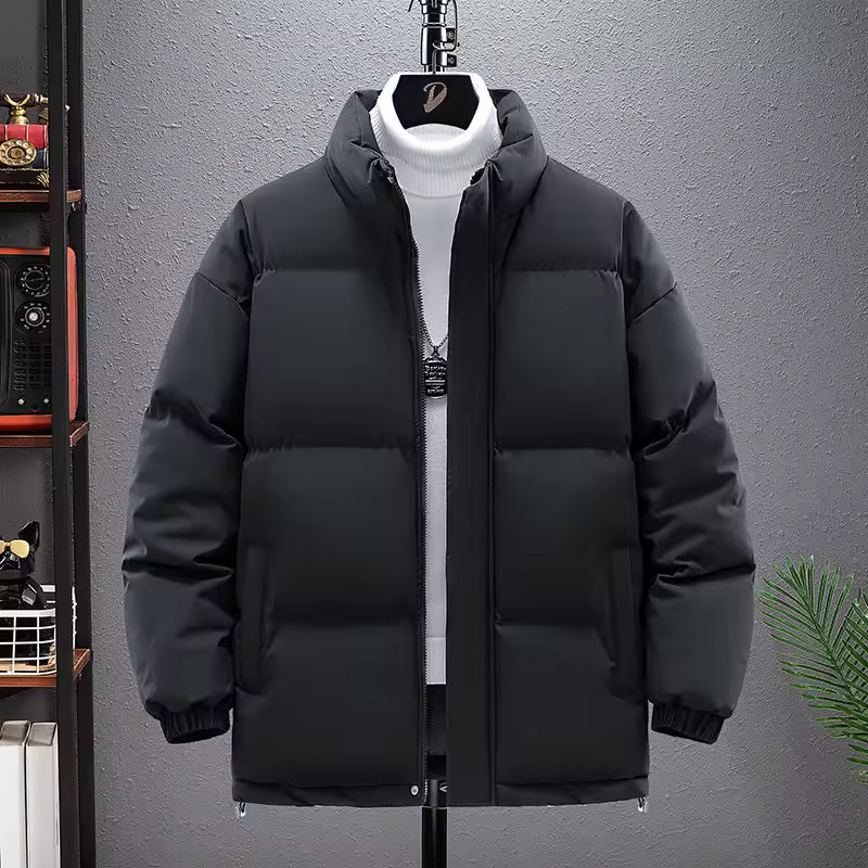 Solid Color Winter Fashion Brand Stand Collar