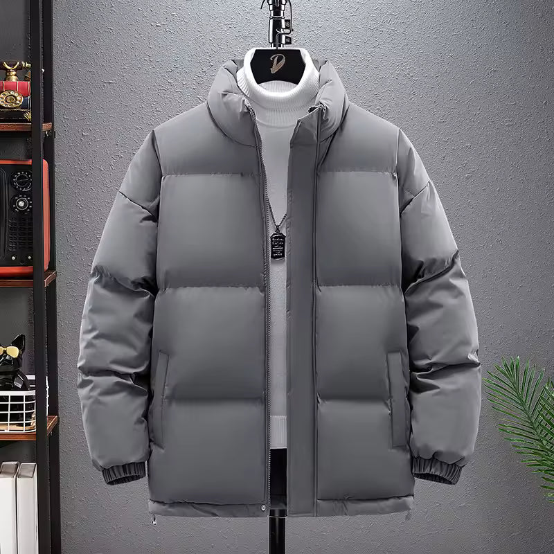 Solid Color Winter Fashion Brand Stand Collar